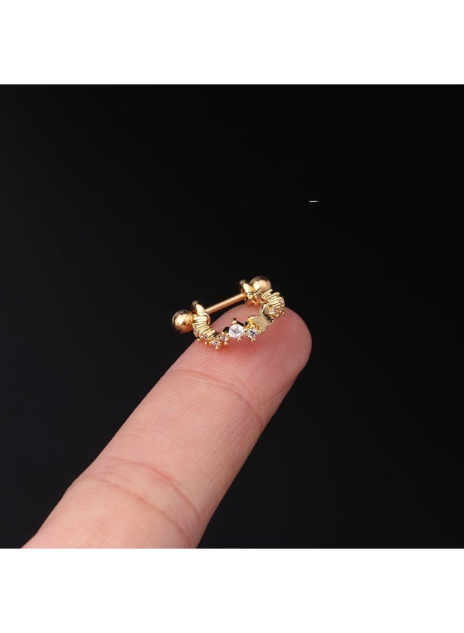 KUYING Stainless Steel Screw Rod Popular Cartilage Puncture Jewelry Single Piece