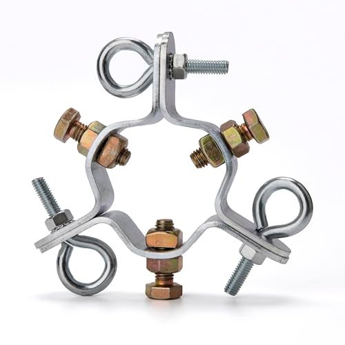 ZTTM EZ 43A Heavy Duty 3Way Down Guy Ring Adjustable Antenna Mast Mount 214 Inch - Image 1