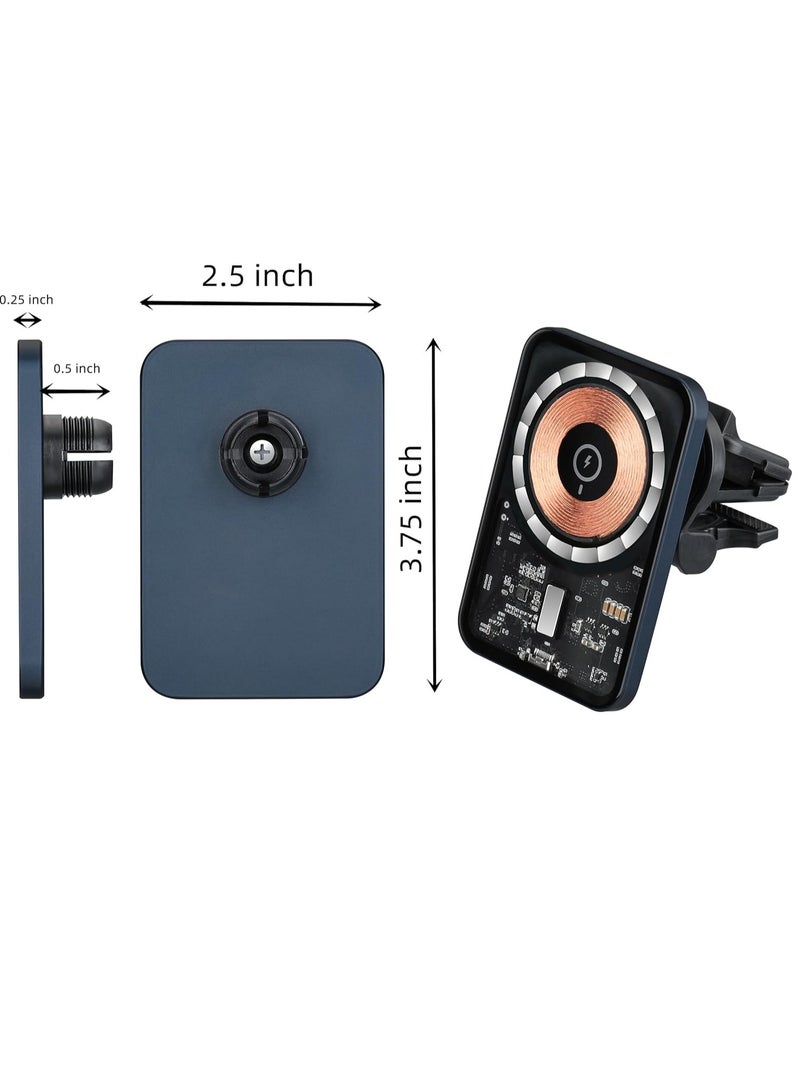ELTRAZONE Mars Series Transparent Magnetic 15W Wireless Charging Car Holder - Image 2