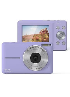 Generic 1080P HD Digital Pocket Camera. 44mp Compact Lightweight Video Camera, Anti Shake Multifunctional Action Camera, Durable Sports Camera For Photography And Videography, (1pc, Purple With Auto Focus)  - Image 1