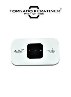 Tornado Keratiner 4G 2100 mah mobile router, Wi-fi 150/300Mbps, LTE 150/300Mbps, battery 2100 mah white/black  - Image 1