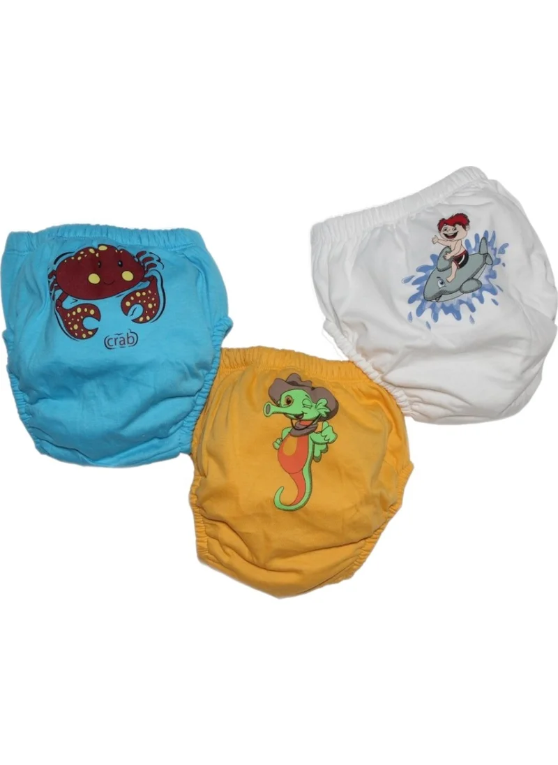 Story Baby Cute Sea Inhabitants Themed 3-Pack Exercise Pants