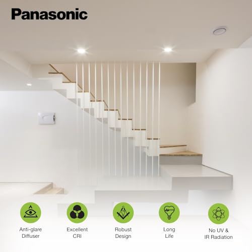 Panasonic 20W LED Panel Light with Integrated Driver, Round False Ceiling for Home, Office, Cutout 195mm, Cool White Downlighter (PPAM22207-2) - Image 4