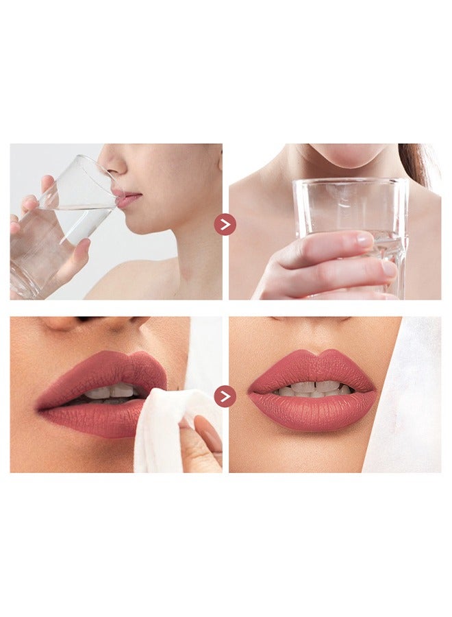 CmaaDu Matte Lipstick -Nude Halal Compliant Multicolors Smoothly Long Lasting Up to 8 Hours Enriched with Vitamin E Smudge and Waterproof Paraben-free(#02) - Image 4