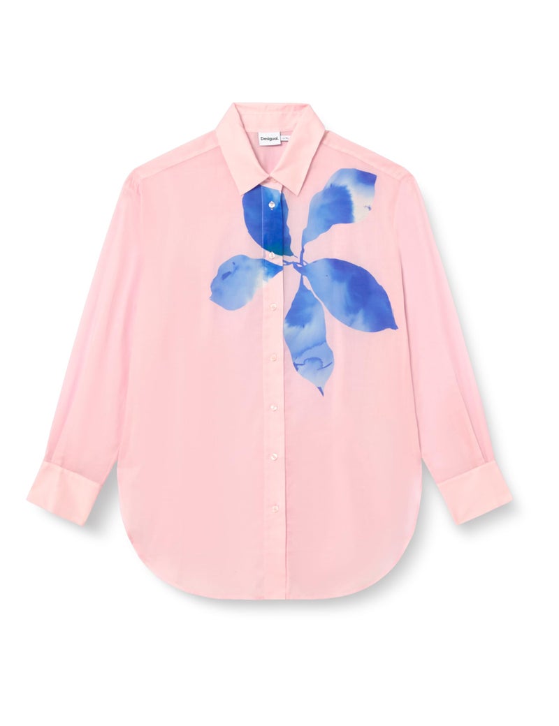 Desigual Woman Shirt_Water Flowe RED LXL - Image 2