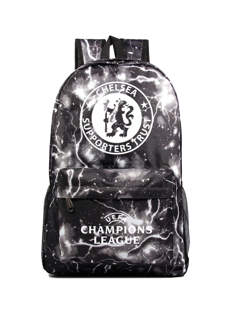Champions League Printed Youth Large Capacity Men's and Women's Shoulders