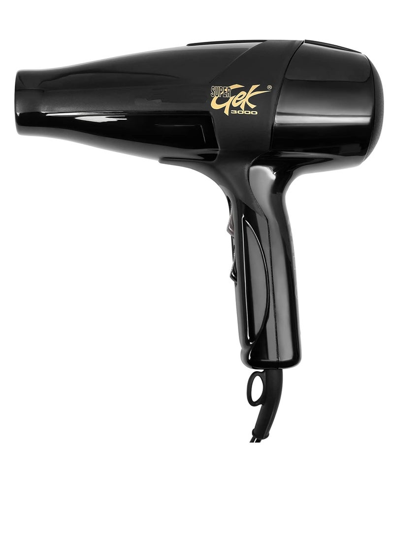 ENZO Professional-grade hair dryer Super Gek 3000 Blow dry with a powerful 1900-watt motor for quick and efficient drying - Image 2