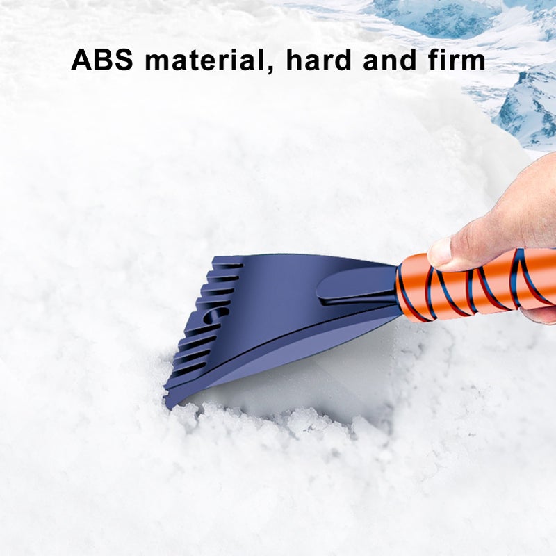 Car Ice Scraper: Blue High-strength ABS Shovel Head - Thickened EVA Foam Handle Snow Remover for Car, Electric Vehicle, Bicycle and Home Winter Use - Image 2