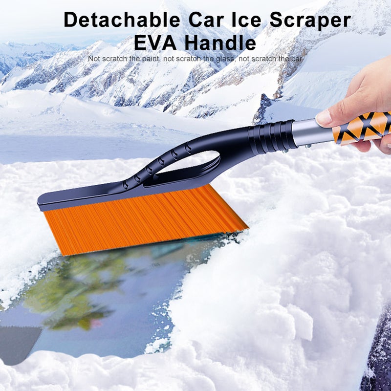 Car Ice Scraper: Blue High-strength ABS Shovel Head - Thickened EVA Foam Handle Snow Remover for Car, Electric Vehicle, Bicycle and Home Winter Use - Image 4