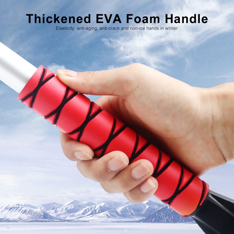 Car Ice Scraper: Blue High-strength ABS Shovel Head - Thickened EVA Foam Handle Snow Remover for Car, Electric Vehicle, Bicycle and Home Winter Use - Image 3
