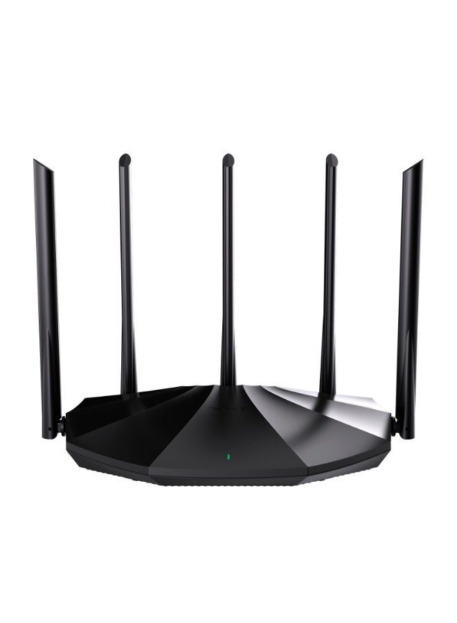 Tenda WiFi 6 Router for Home, AX1500 Dual Band Gigabit Router for Wireless Internet, Long Range Coverage with 5 * 6dBi High-Gain Antennas, 4 Gigabit Ports, Support WPA3, IPv6, Parental Control，WPA3 OFDMA MU-MIMO(RX2Pro) black - Image 1