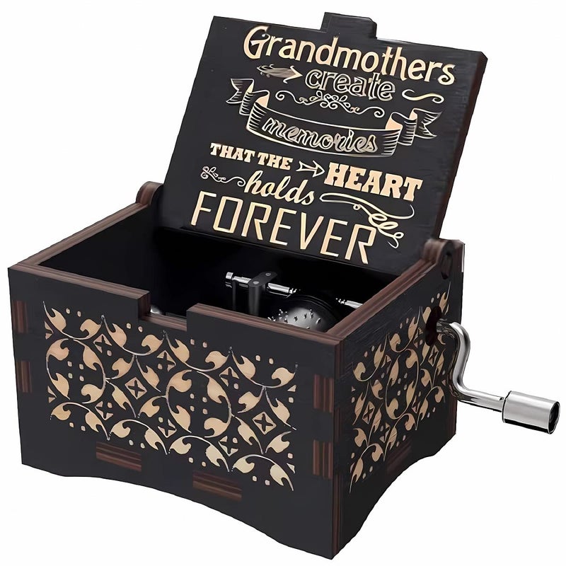 GOWOLA Gifts for GrandmaGrandmother Music Box Personalize Engraved Gifts for ChristmasBirthdayMothers Day