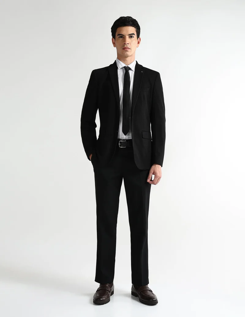 Arrow Black Zero Calorie Slim Fit Knitted Blazer for Men | Best Price UAE