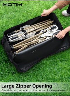 Motim Extra Large Duffle Bag for Travel, 150L Duffel Bag for Men Gear Bag Camping Bag for Storage, Foldable Weekender Bag for Overnight Camping - Black  - Image 4