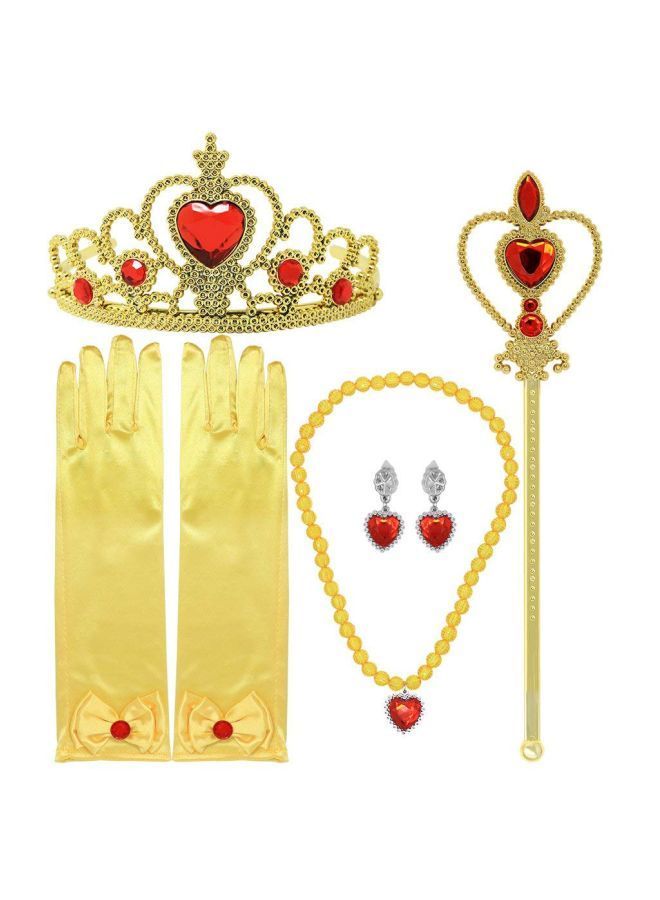 Y&D 5-Piece Princess Elsa Cinderella Rapunzel Dress up Accessories Set - Image 1