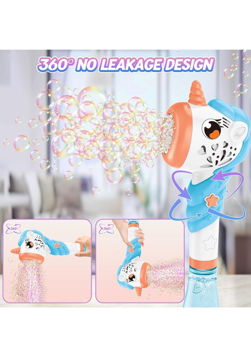 Bukela Bubble Machine for Kids, Unicorn Toys for Girls Ages 3 -8 Year, Outdoor Toys Battery Operated Bubble Wand for Toddlers Age 3-5, Unicorn Gifts for Girls Birthday party favor - Image 2