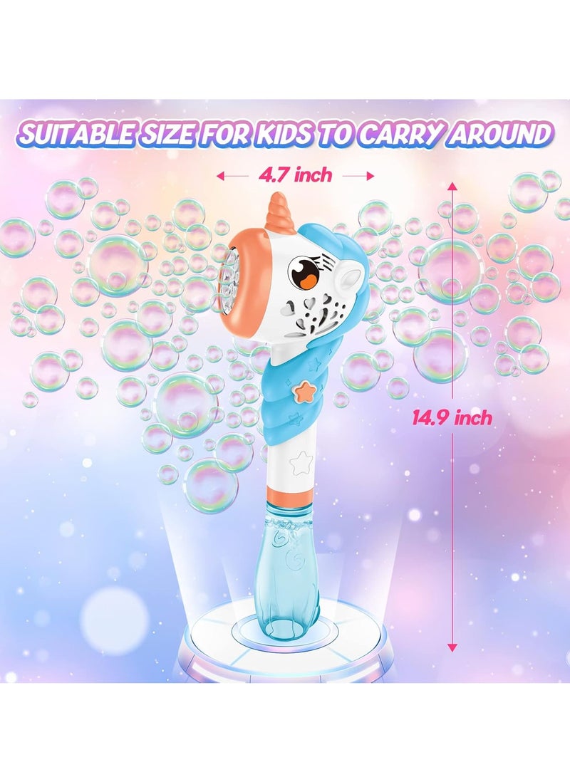 Bukela Bubble Machine for Kids, Unicorn Toys for Girls Ages 3 -8 Year, Outdoor Toys Battery Operated Bubble Wand for Toddlers Age 3-5, Unicorn Gifts for Girls Birthday party favor - Image 3