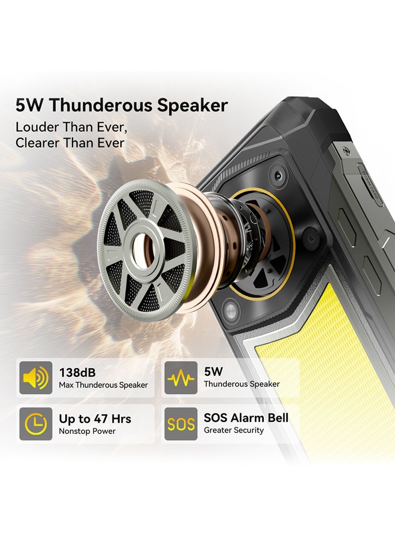 Blackview ROCK 5 Rugged Smartphone Black 6.78 Inch 120Hz FHD+ IPS Screen IP68 Waterproof Dustproof Shockproof Outdoor Mobile Phone - Image 4