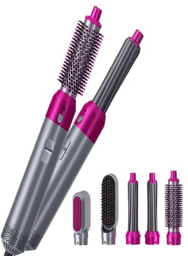 IAF 5 in 1 Hair Dryer Hair Blower Brush Hair Curler,Electric Hair Dryer, Rotating Hot Air Brush for All Hairstyles - Image 1