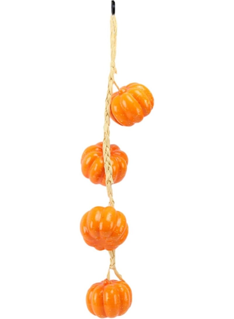 Artificial Foam Pumpkin Hanging String Decoration, Fall Thanksgiving Decor, Set of 2 - Image 2
