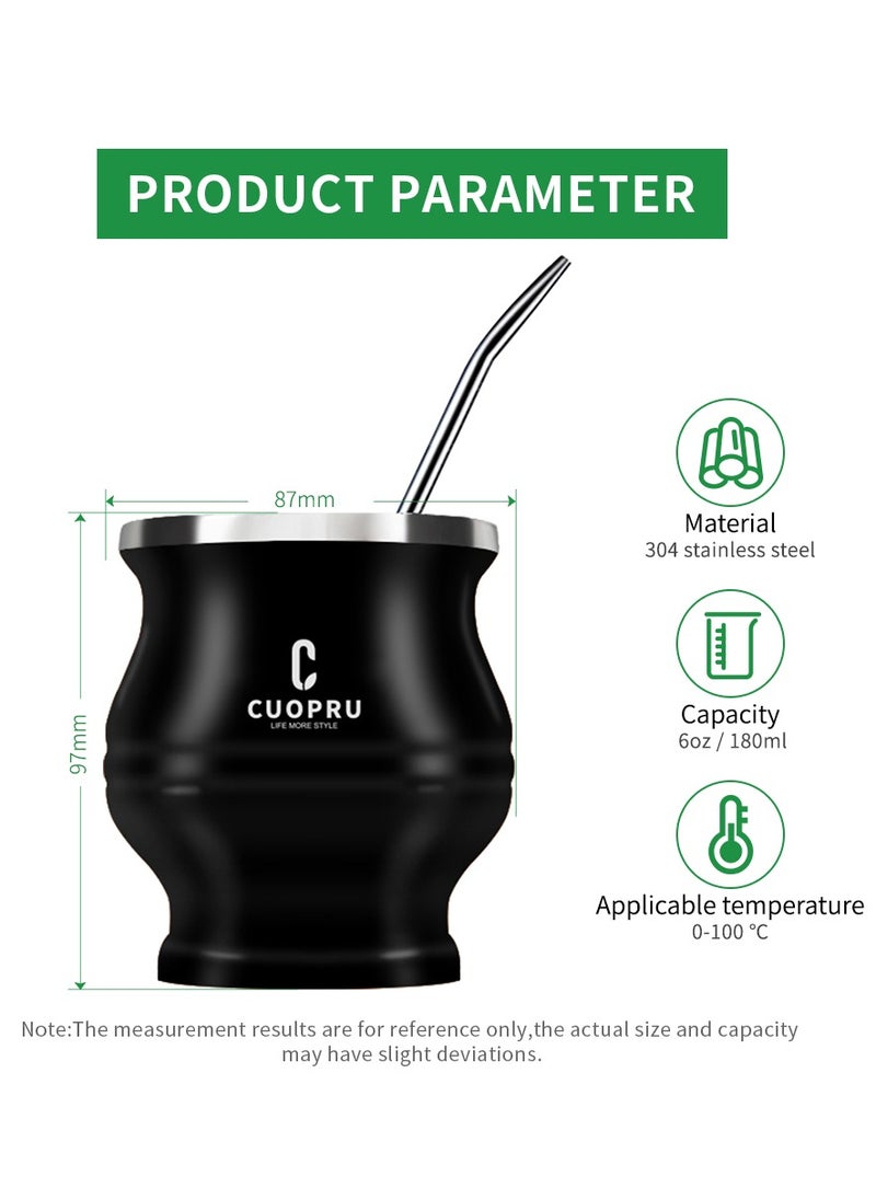 CUOPRU CUOPRU Yerba Mate Cup Set with Bombilla(Straw), Tea Filter  - Image 3