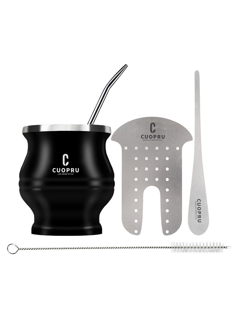 CUOPRU CUOPRU Yerba Mate Cup Set with Bombilla(Straw), Tea Filter  - Image 1