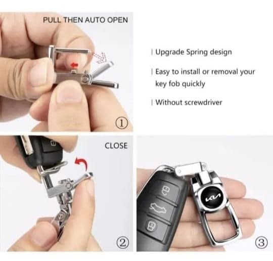 GREENWORLD Silver Color Car Key Fob Key Chain Heavy Duty Keychain for Suzuki/Dzire/Swift/Breeza/Scross/Baleno/Alto/Wagonr/Xpresso/Ciaz/Ignisar (Only Keychain) - Image 4