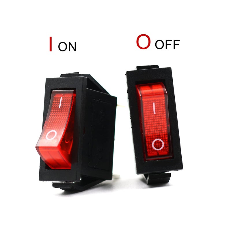 RuoFeng 15A 250V/20A 125V 3 Pin AC Rocker Switch KCD3 Switch 5 Pcs - Image 3