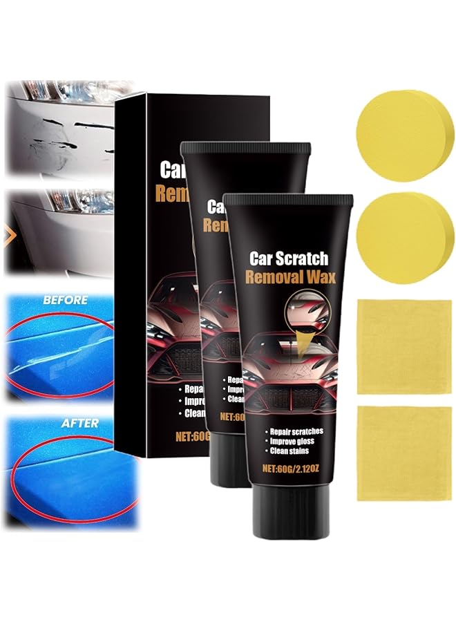 Excefore Car Scratch Repair Paste, Body Compound Car Scratch Remover, Professional Car Scratch Repair Agent With Polishing Grinding Paste, Auto Body Paint Scratch Repair, 2 Pcs - Image 1