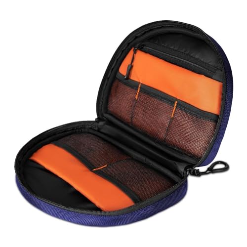 Urban Wolf Tech Pouch: The All-in-One Waterproof Travel Organizer for Cables, Adapters, Chargers,Hard Drives & Other Tech Essentials-Portable Zippered Gadgets Organizer (Navy Blue, Pack of 1) - Image 3