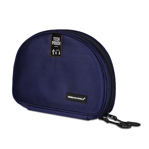 Urban Wolf Tech Pouch: The All-in-One Waterproof Travel Organizer for Cables, Adapters, Chargers,Hard Drives & Other Tech Essentials-Portable Zippered Gadgets Organizer (Navy Blue, Pack of 1) - Image 2