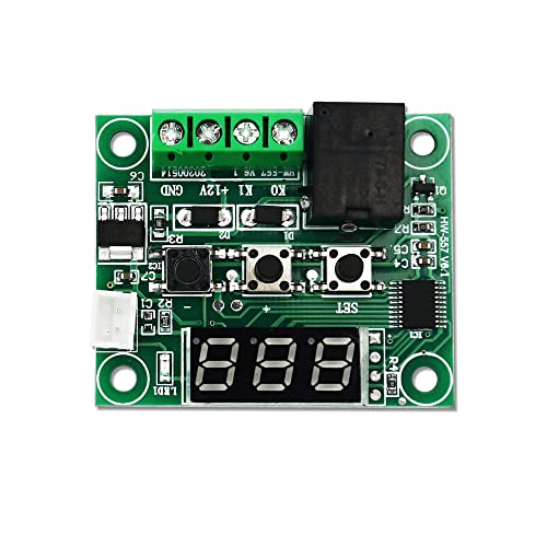 Electronicspices Electronic Spices (Combo of 3) W1209 Digital Temperature Controller Thermostat Module + 12V 2Amp Adapter + 3 Inch Fan - Image 2