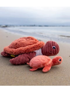Les Deglingos Sauvenou the Turtle Mom & Baby Plush Set - Terracotta/Rust  - Image 3