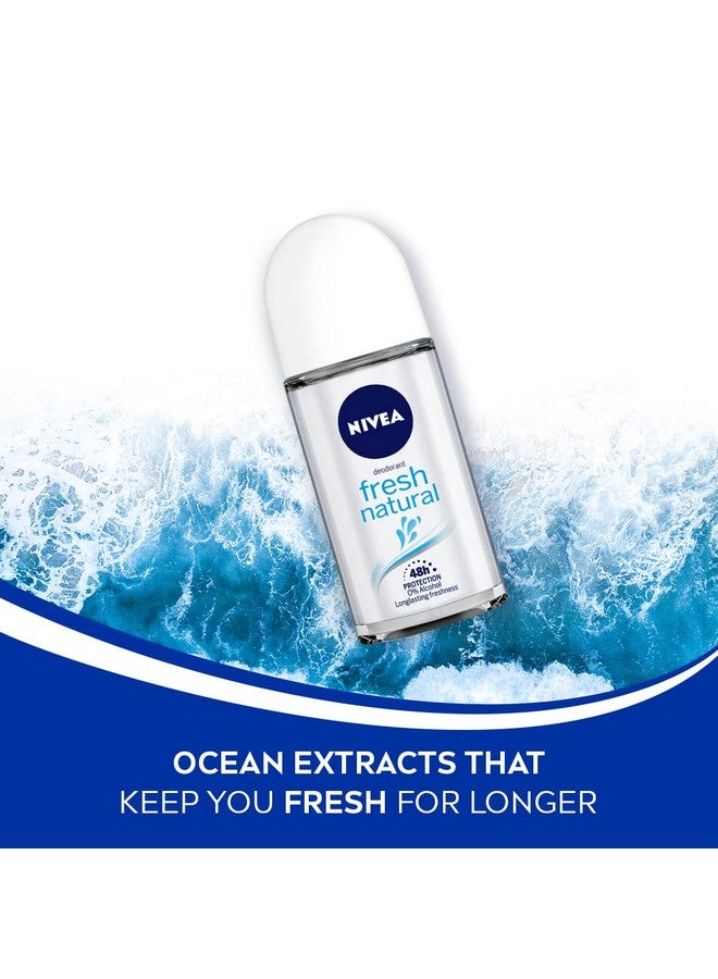 Nivea Fresh Natural Roll On, 50Ml - Image 3