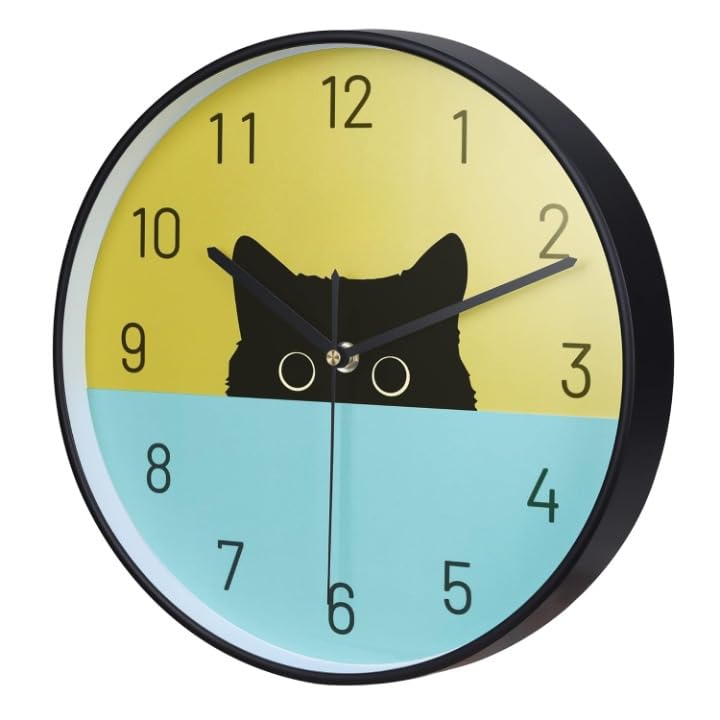 TEKCOOL Wall Clock 12" Silent Quartz Decorative Wall Clock Non-Ticking Classic Digital Clock Battery Operated Round Easy to Read Handheld Complete Home/Kitchen/Bedroom(457) - Image 2