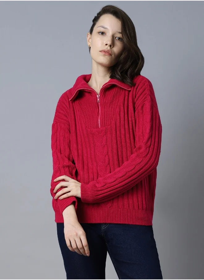 هاي ستار Women Hot pink Sweater