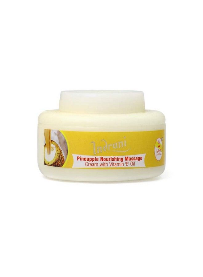 Indrani Cosmetics Indrani Pineapple Nourishing Massage Cream With Vitamin �E� Oil For Women Reduce Stretch Marks 200 Gm - Image 4