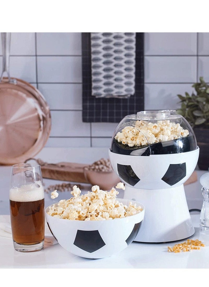 ELTRAZONE Mini Hot Air Popcorn Maker, 1200W – Fun Soccer, Basketball Volleyball Style Popcorn Machine for Healthy, Oil-Free Snacks – Perfect for Family Movie Nights, Parties, Football Games & Events - Image 4