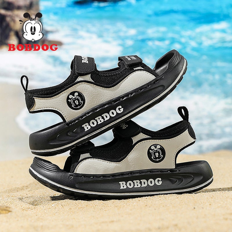 Babu Bean Children'S Sandals 2025 Summer Middle And Large Children'S Breathable Boys Open Toe Beach Sports Girls' Anti-Kick Sandals - Image 3