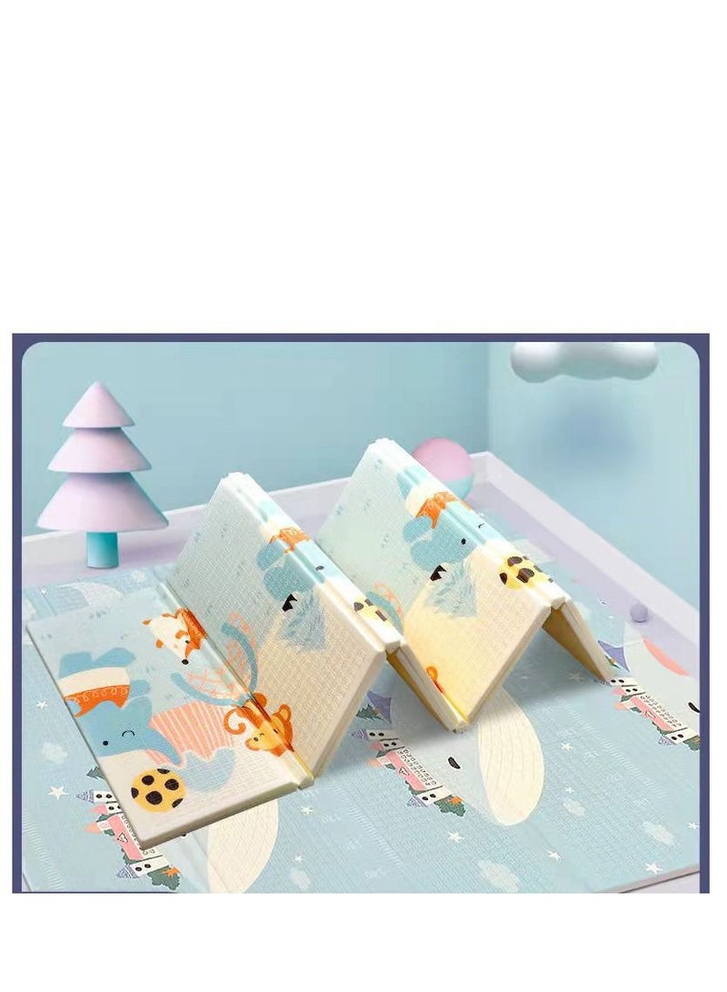 DARIYAH 200*180*1 cm Baby Crawling Play Floormat Foam Non Toxic Foldable Reversible Playing Mat-Whale - Image 5