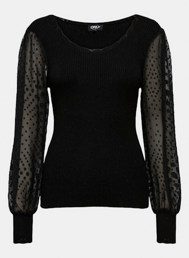 ONLY Womens Julie Life Longsleeve Mix Knitted Pullover