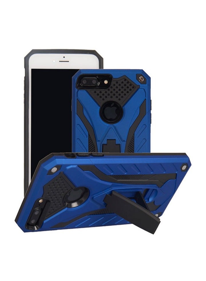 Bills iPhone 8 PLUS Premium Armor Case Built-In Kickstand - Military-Grade Shockproof Protective Cover with Reinforced Corners (Blue)  - Image 1