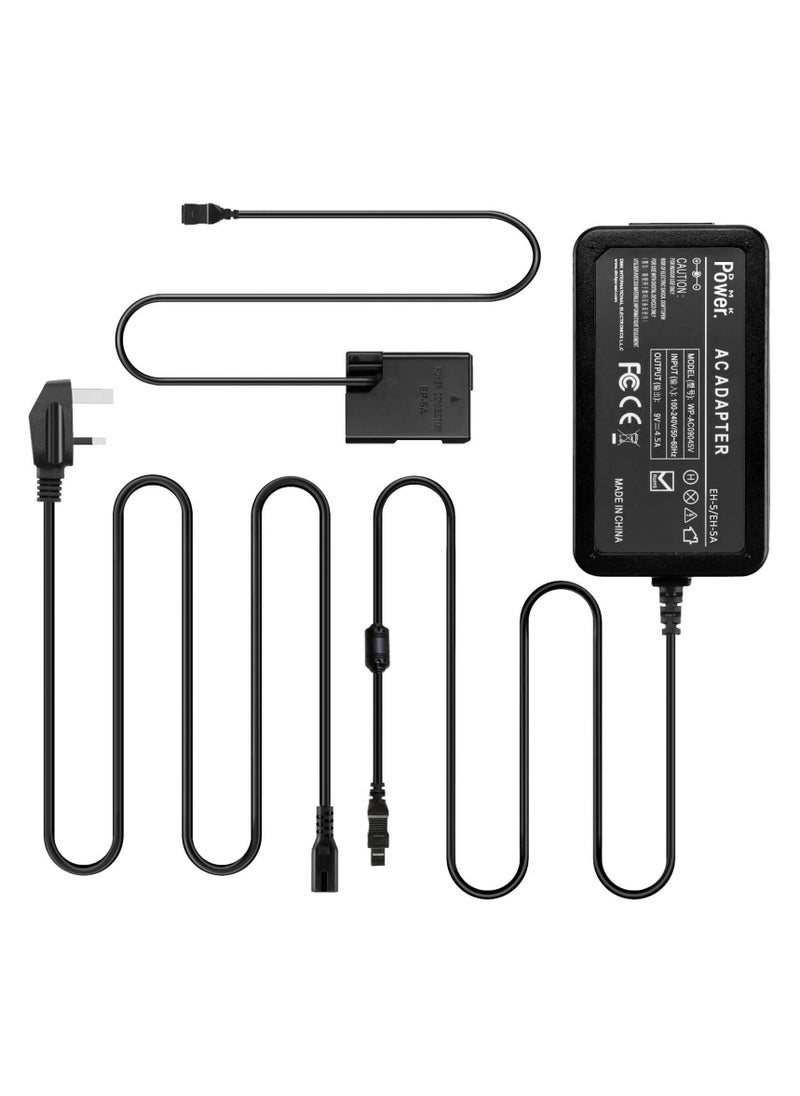 DMK Power DMK Power ACK EH-5 Plus EP-5A Replacement AC Power Adapter Charger for Nikon D5500 D5300 D5200 D5100 D3400 D3300 D3200 D3100  - Image 1