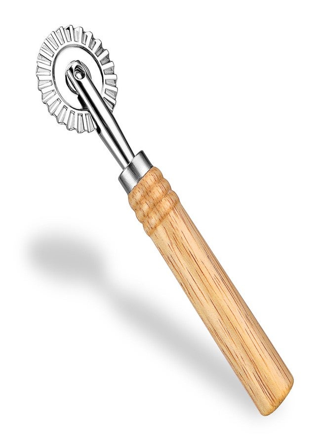 ولهيف عجلة تقطيع المعكرونة WLLHYF، عجلة تقطيع الرافيولي مع بكرة، عجلة تقطيع البيتزا، عجلة تقطيع الزلابية، أداة صنع الدانتيل، أداة صنع النودلز من سبائك الزنك للمطبخ - Image 1