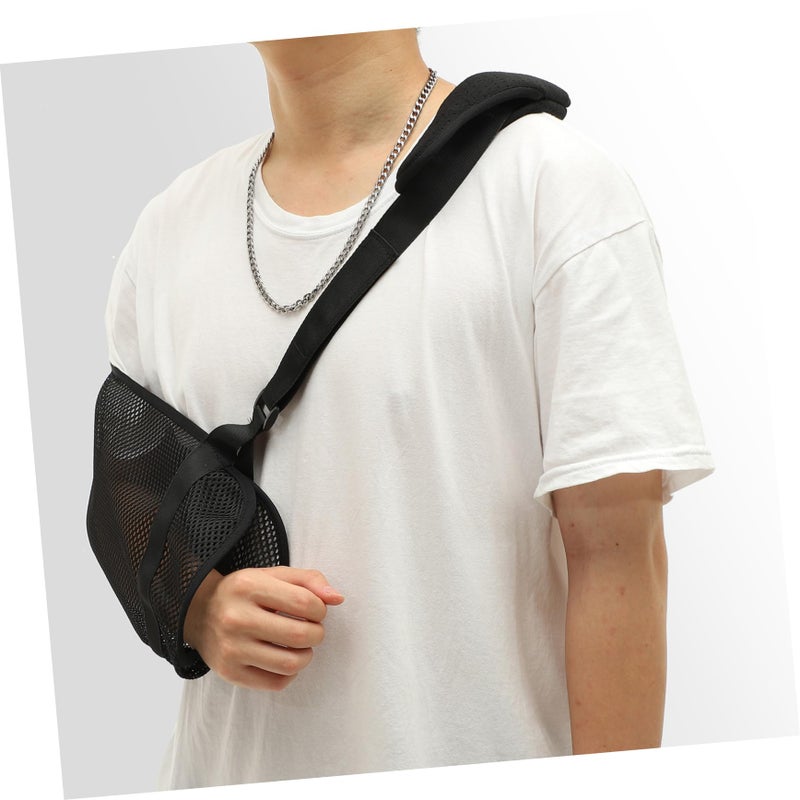 Adjustable Shoulder Immobilizer Breathable Arm Sling for Fractured Elbow Injury Support - Image 5