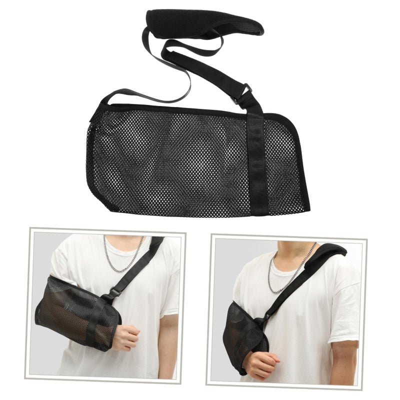 Adjustable Shoulder Immobilizer Breathable Arm Sling for Fractured Elbow Injury Support - Image 3