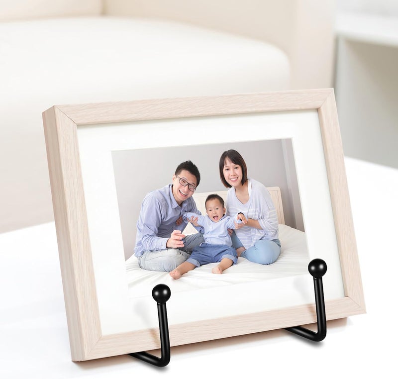 SUPVOX 4 Pcs Metal Plate Display Stands Plate Holders Anti-slip Base for Dish Display Photo Frames and Book Easels Tabletop Decorative Use - Image 4