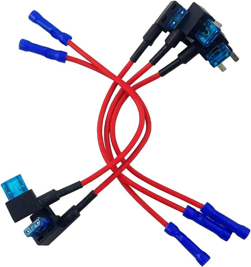 JABINCO 2 Pack 12V Car Add-a-Circuit Fuse TAP Adapter ford car Blade Fuse Holder - Image 1