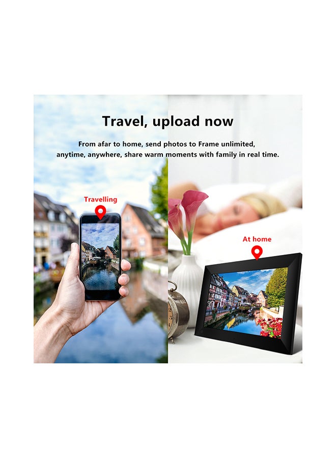 P100 WiFi Touch Screen 800x1280 IPS LCD Panel Digital Picture Frame Black - Image 5