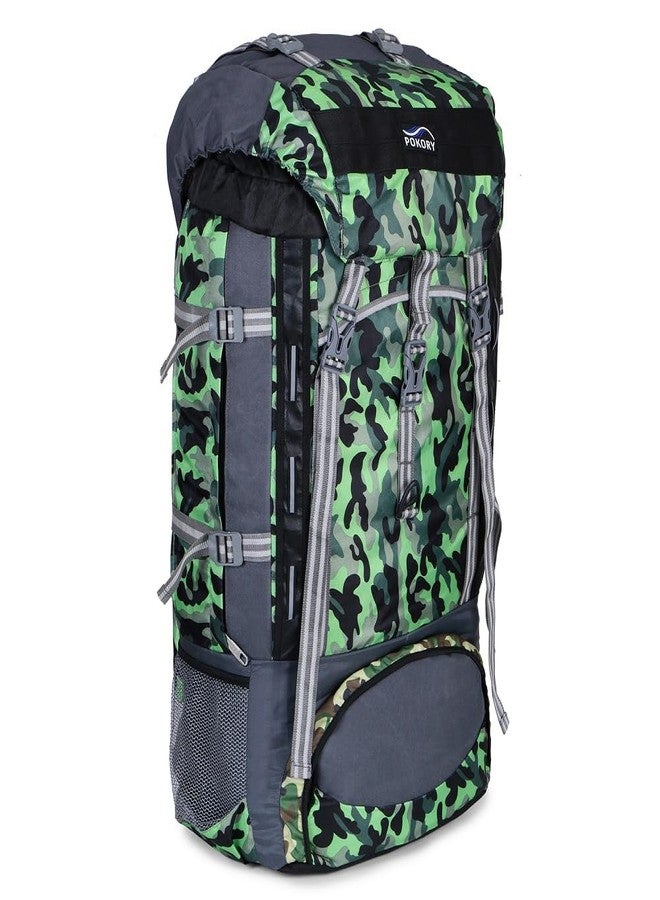 Pokory Hiking Bag Unisex Green Bag Premium Expandable Trekking Hiking Camping Outdoor Camps Luggage Bags Tour Travel Backpack - Image 4